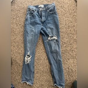 A&F The Mom High Rise Jean